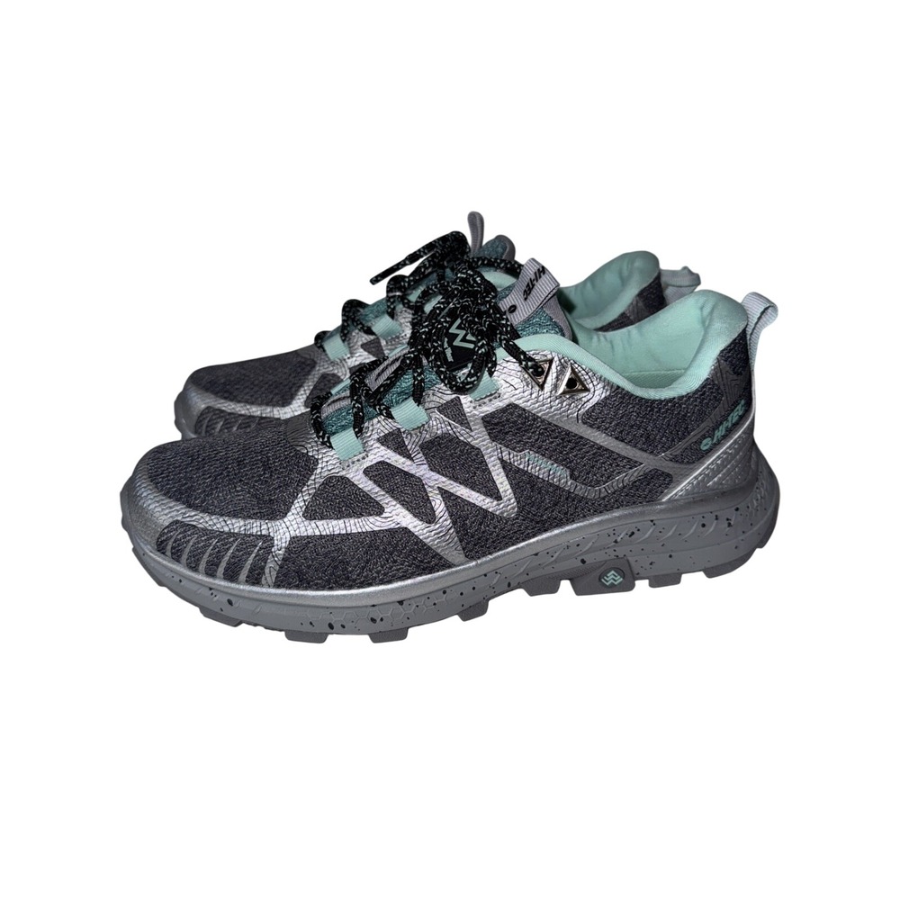 Hi-Tec Women's AWW Mauna Hiker WP Shoes Light Grey/Light Green US 9.5